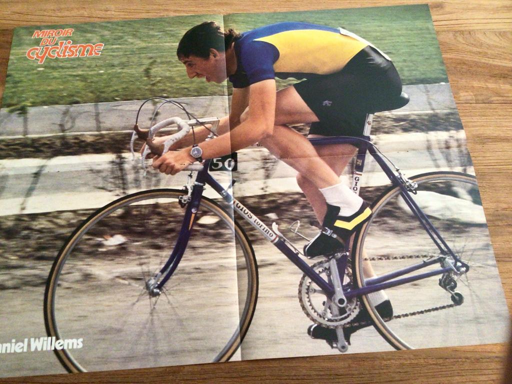 Wielerposter team gios torino ijsboerke daniel willems, Verzenden, Zo goed als nieuw
