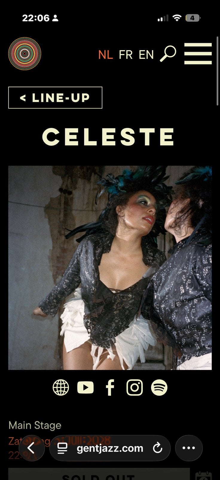 2 tickets te koop Gent Jazz 11/07 met Celeste, Ophalen, Zo goed als nieuw
