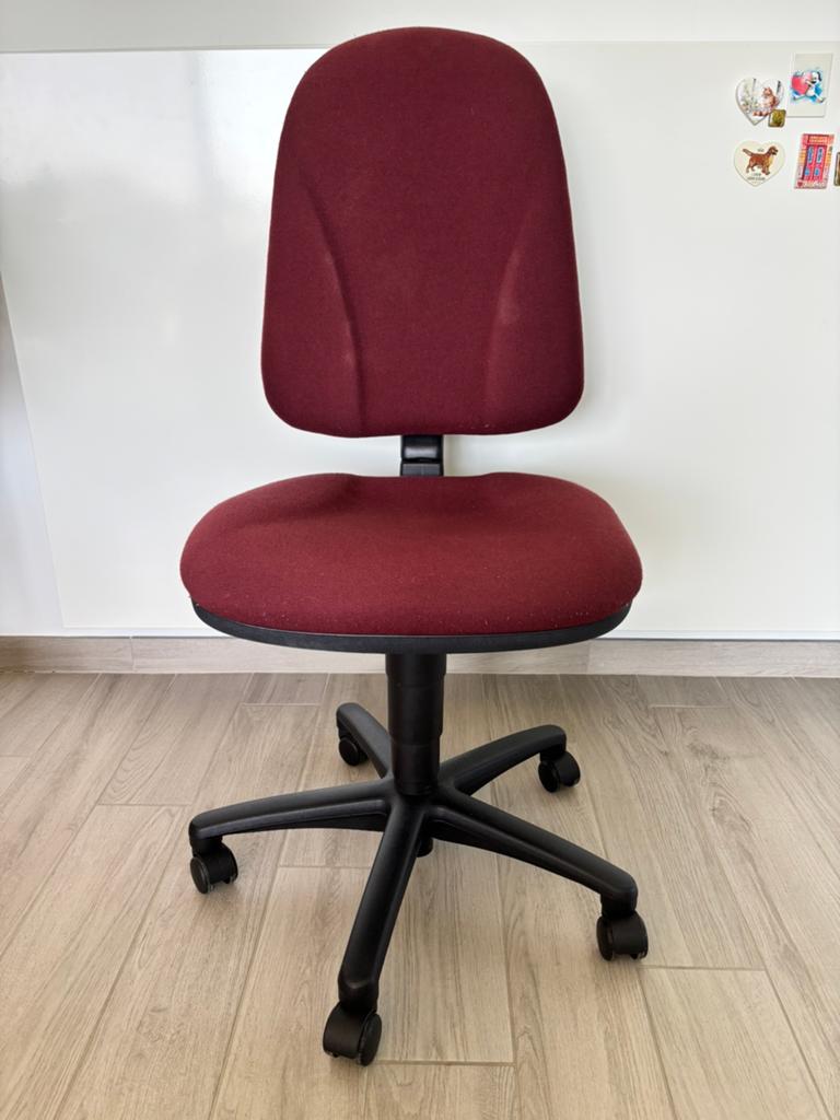 Bureaustoel bordeaux, Ophalen, Gebruikt, Rood, Bureaustoel