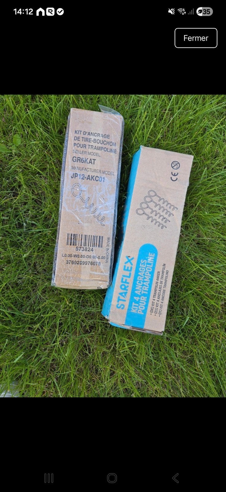 Kit d'ancrage pour trampoline, Enlèvement ou Envoi, Neuf