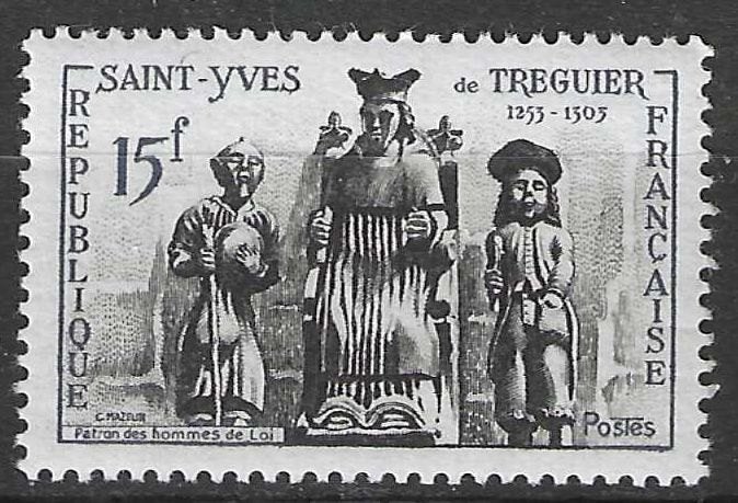 Frankrijk 1956 - Yvert 1063 - Saint Yves de Treguier (PF), Verzenden, Postfris