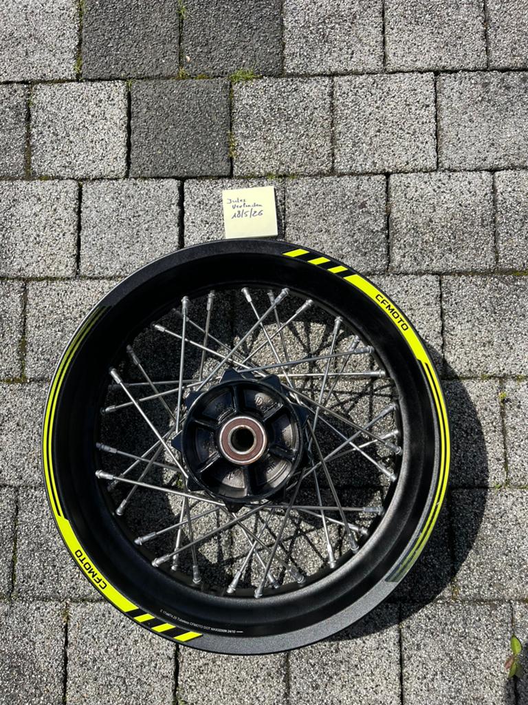 Spaakwiel van een cf moto 800 explore 2025, Motoren, Onderdelen | Overige, Ophalen of Verzenden, Nieuw