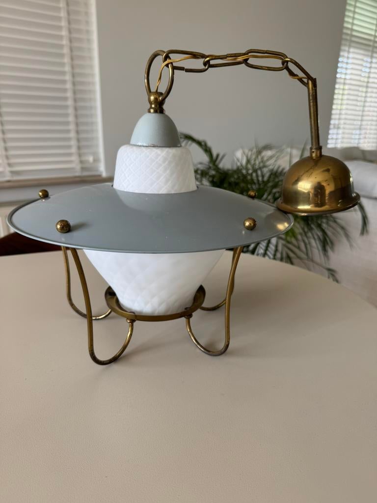 Lampe suspendue Stilnovo des années 50 et 60, Enlèvement, Utilisé, Verre