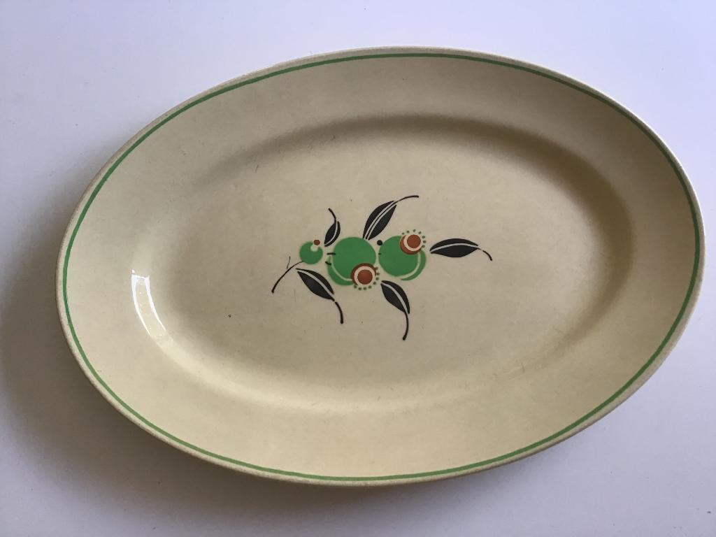 Plat Boch, Collections, Enlèvement, Comme neuf, Porcelaine, Assiette ou Plat
