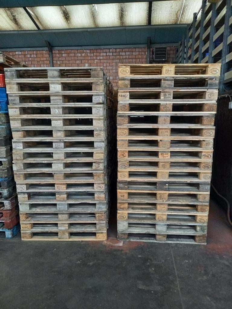 EUROPALETTEN, Doe-het-zelf en Bouw, Hout en Planken, Ophalen, Gebruikt, Pallet
