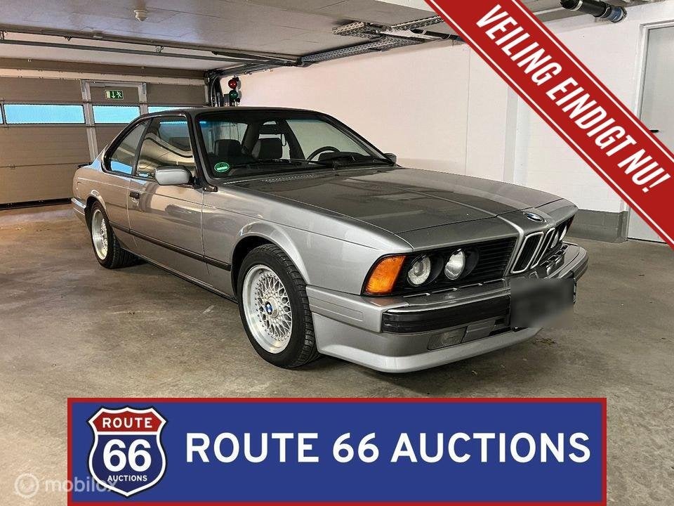 BMW 635 CSi | 1988 | Route 66 Auctions, Zwart, Bedrijf, Handgeschakeld, Overige carrosserie