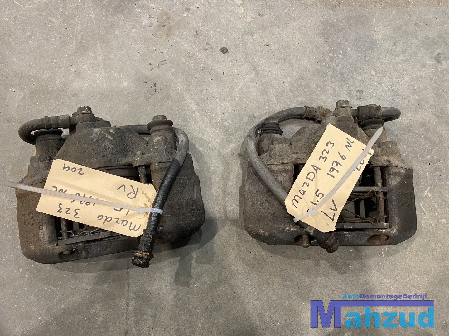 MAZDA 323 F 5 Remtang remklauw links rechts voor 1994-1998, Gebruikt, Shinchi, Fuchu-Cho 3-1
730-8670  Hiroshima, Mazda Motor Corporation