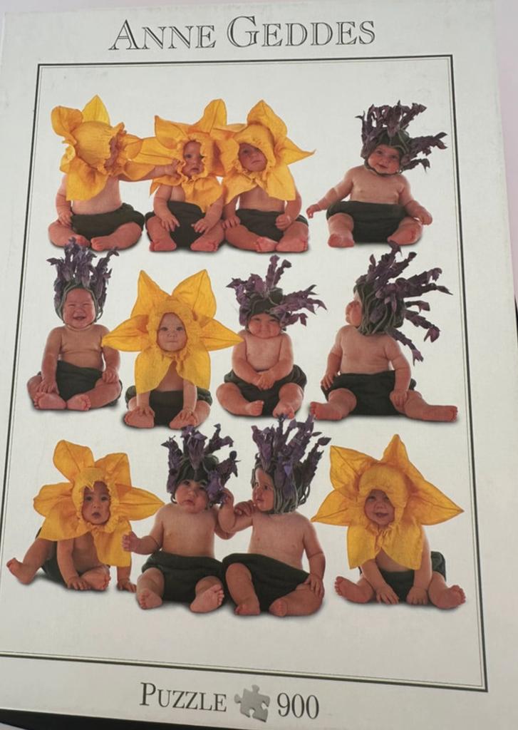 Puzzel "Baby's als Plantjes" met 900 stukjes van Anne Geddes, Ophalen of Verzenden, Zo goed als nieuw