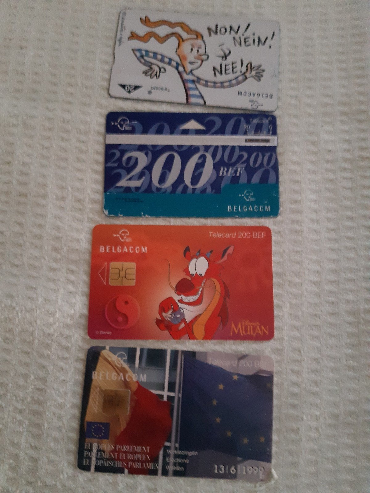 4 Telefoonkaarten, Collections, Envoi