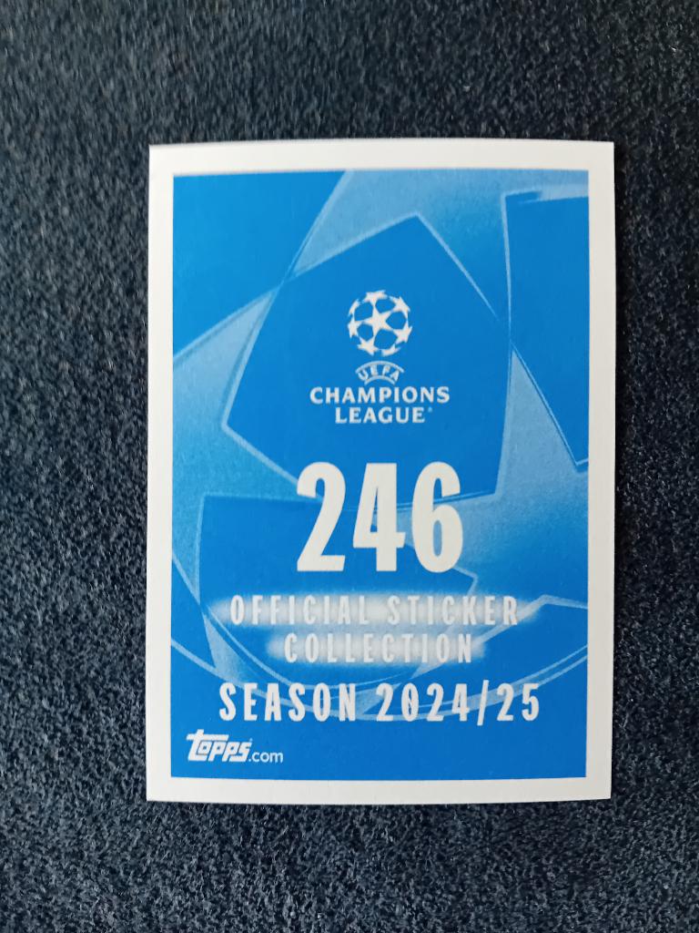 Sticker Topps 24/25 nr 246, Verzamelen, Stickers, Ophalen of Verzenden, Nieuw, Sport