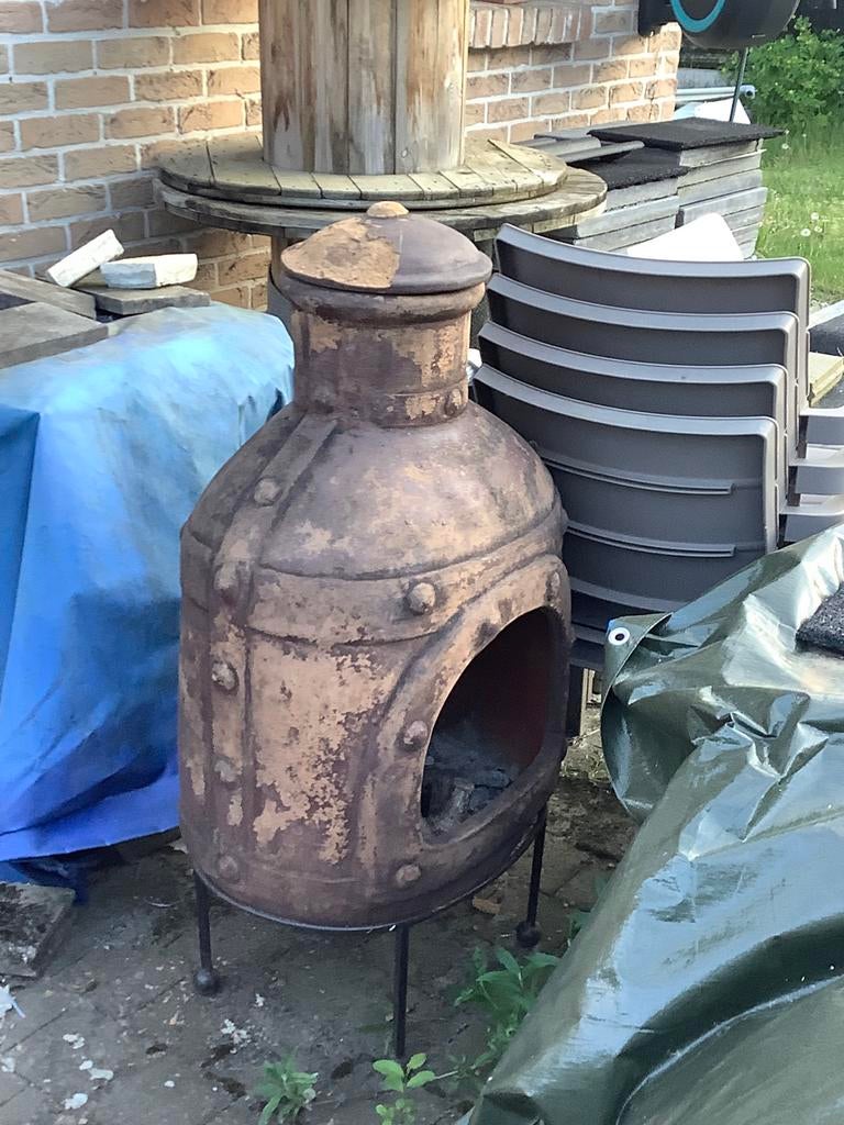 Buitenkachel, Tuin en Terras, Ophalen, Gebruikt