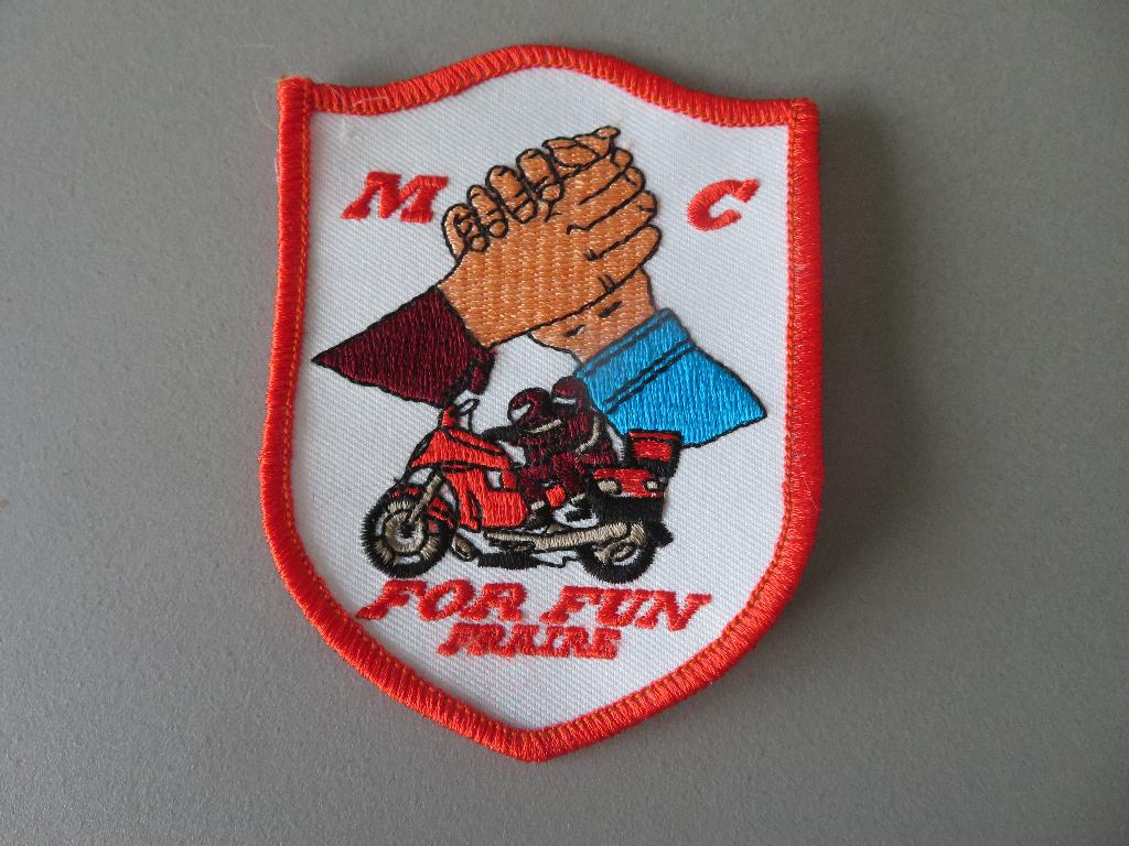 vintage patch motorclub MC For Fun Fraire, Ophalen of Verzenden, Zo goed als nieuw
