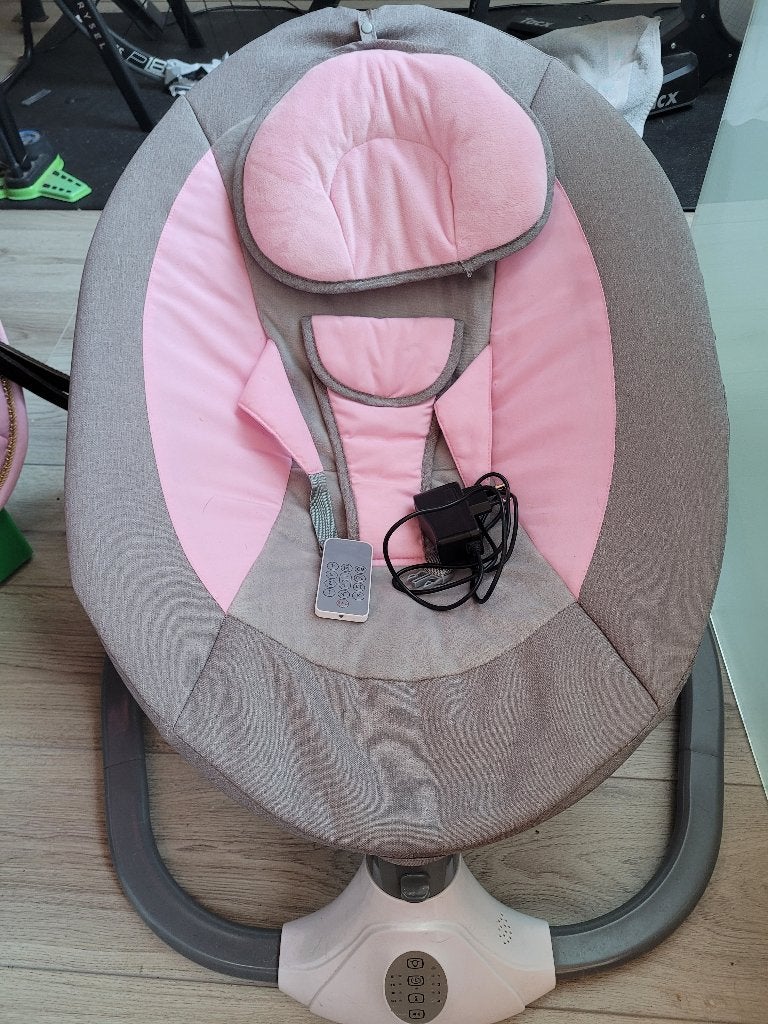Fauteuil à bascule électrique pour bébé, Enlèvement, Neuf, Siège de balançoire, Avec ceinture(s)