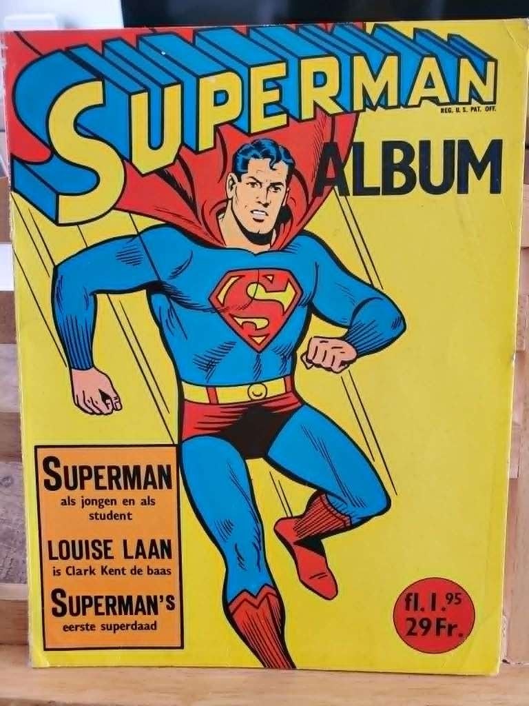 Superman Album Vintage (1967) 1e Druk mooie staat!, Boeken, Eén stripboek, Ophalen of Verzenden, Gelezen