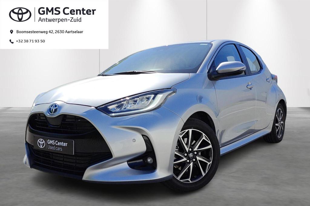 Toyota Yaris 1.5 VVT-i Hybrid 85kW Iconic e-CVT + Capteurs d, Autos, Argent ou Gris, 116 ch, 450 kg, Noir