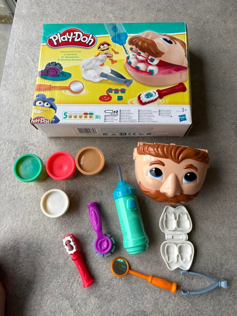 Play-Doh tandarts, Kinderen en Baby's, Ophalen of Verzenden, Gebruikt