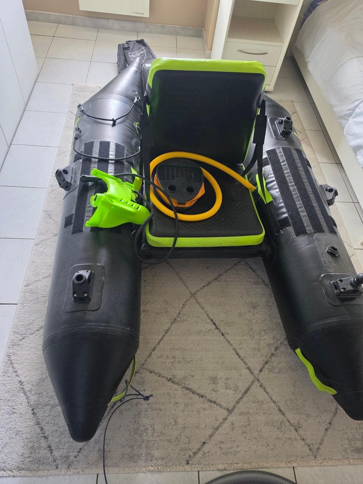 Bellyboat en motor - Ready float plus 1, Watersport en Boten, Ophalen