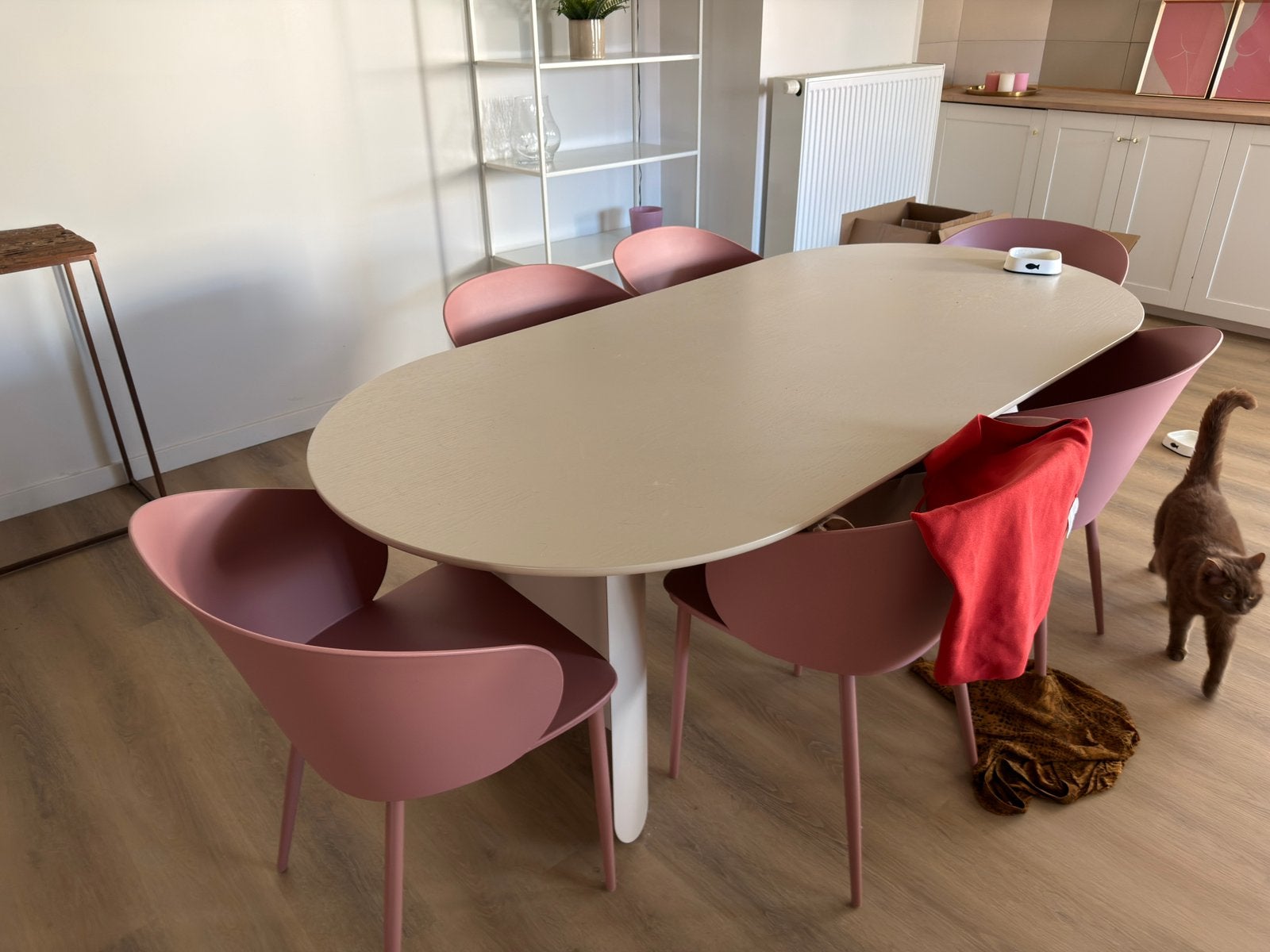 Tafel FEST Amsterdam 200x95 + stoelen, 150 à 200 cm, Cinq personnes ou plus, Enlèvement, Utilisé