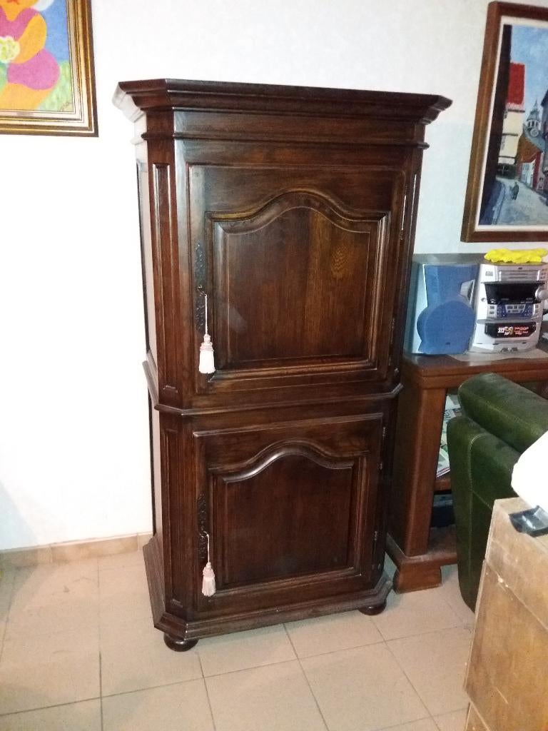 Eiken kast / Halkast, Antiek en Kunst, Ophalen