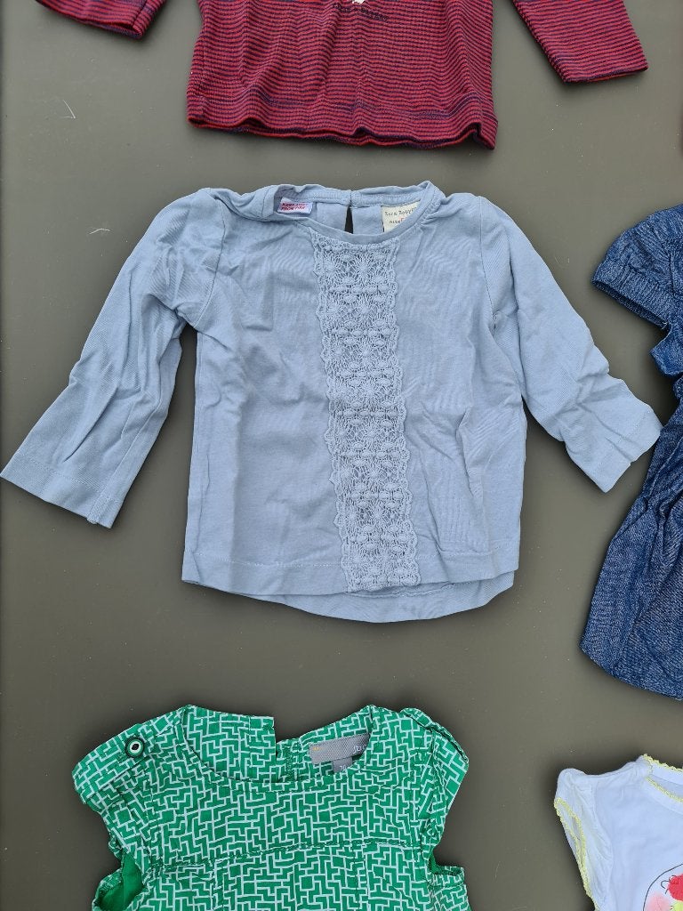 longsleeve t-shirt Zara 6-9m/74cm, Enfants & Bébés, Enlèvement, Comme neuf