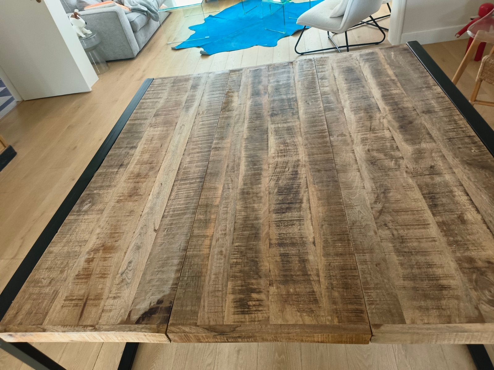 vierkante eettafel, Ophalen, Gebruikt, Vierkant, Vijf personen of meer