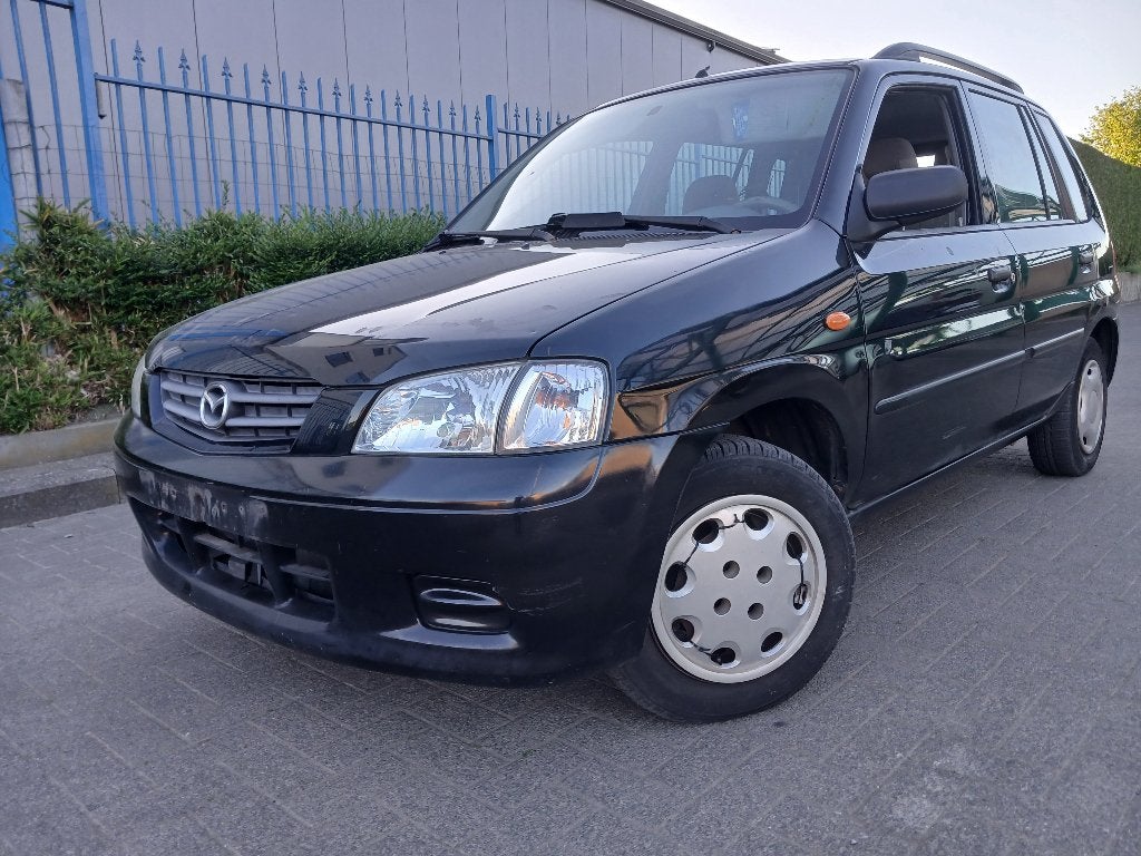 MAZDA DEMIO/1300cc BENZINE/GEKEURD CAR PASS/1350E, Auto's, Demio, Zwart, Bedrijf, Lichtsensor