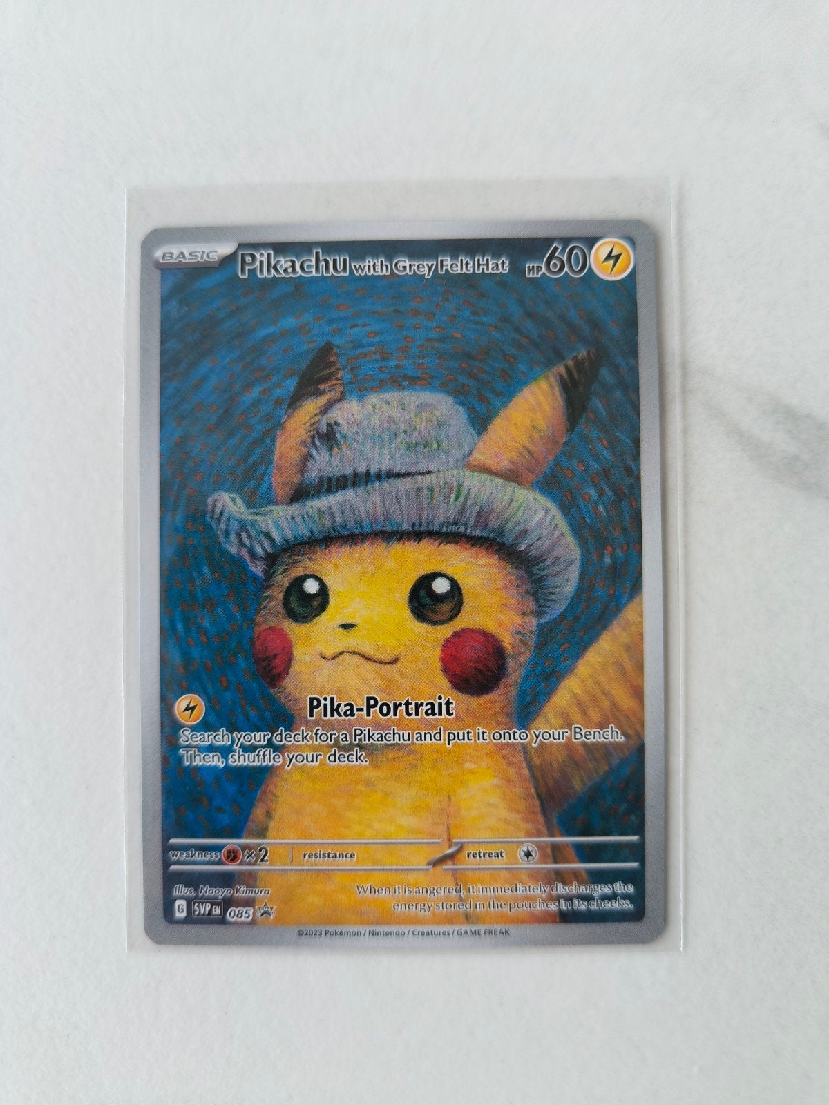 Pikachu x Van Gogh (GM), Hobby en Vrije tijd, Verzamelkaartspellen | Pokémon, Ophalen