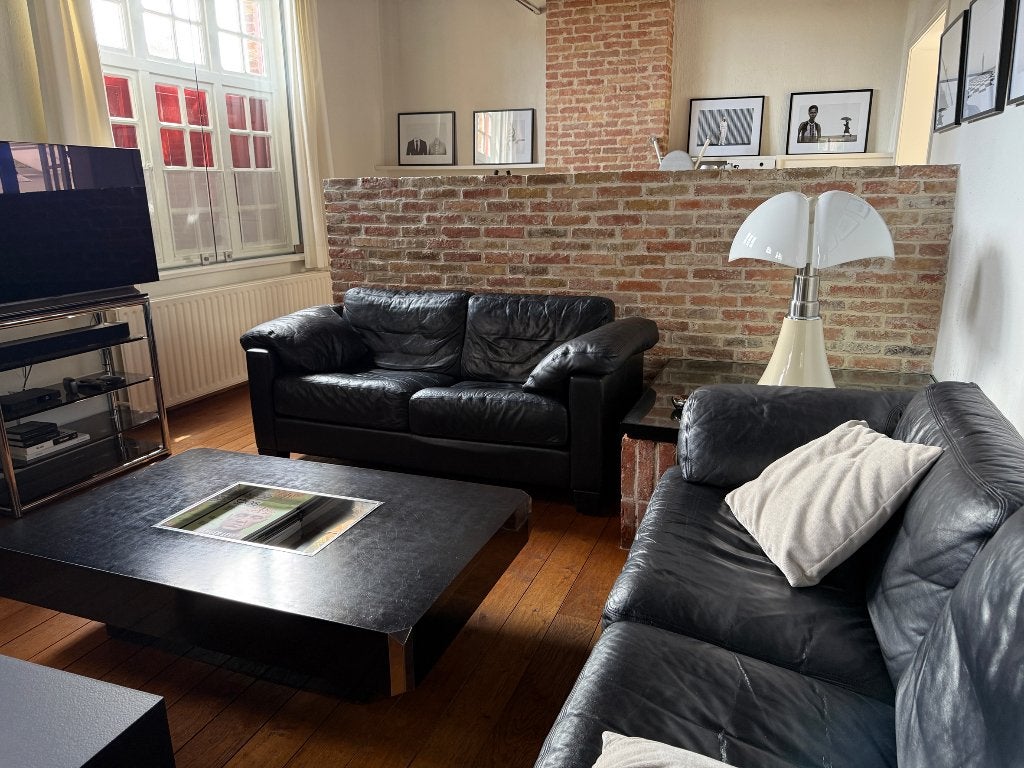 Prachtige De Sede design zetel 2-zit in zwart leder, Huis en Inrichting, Ophalen, Gebruikt, 150 tot 200 cm, Tweepersoons