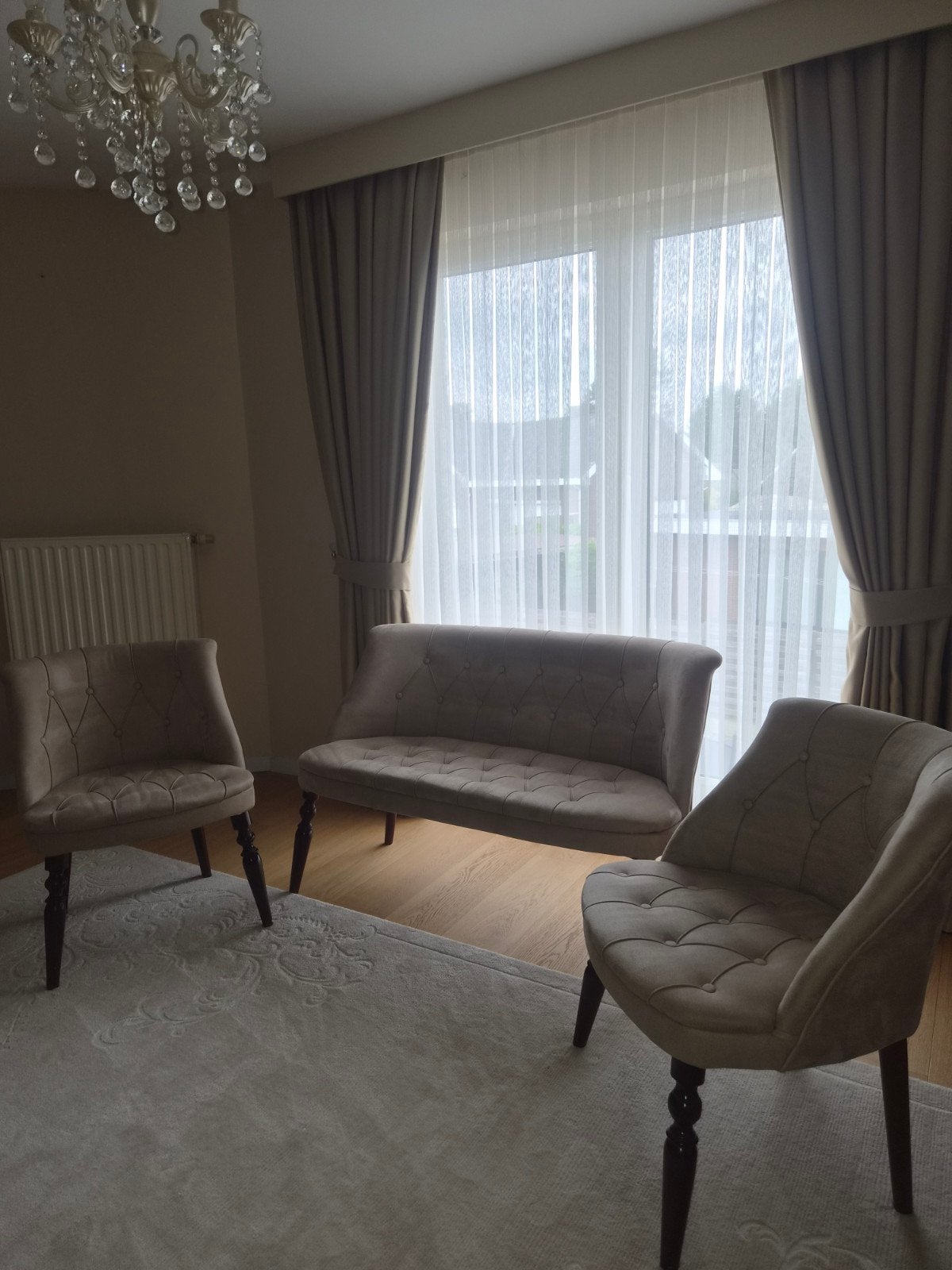 landelijke zitbanken tweezitsbank.-2 fauteuils, als nieuw
Ze, Huis en Inrichting, Ophalen, Zo goed als nieuw, Stof, Vintage