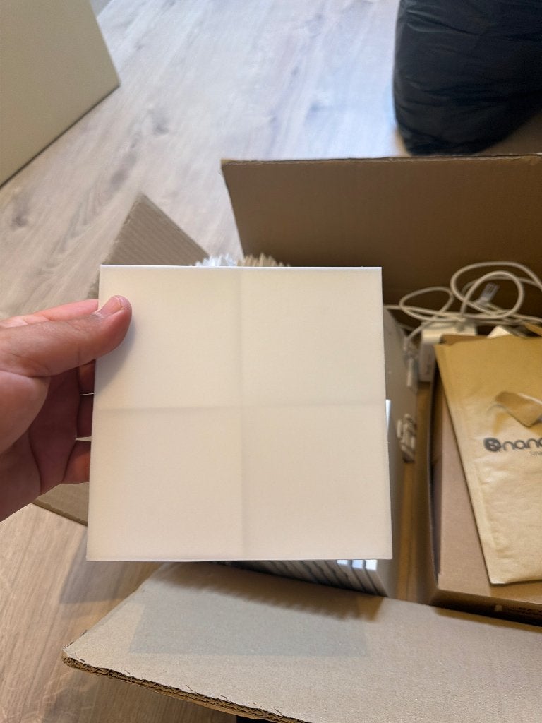 Nanoleaf led tegels 28 stuks incl moederbord, LED, Comme neuf, Synthétique, Enlèvement
