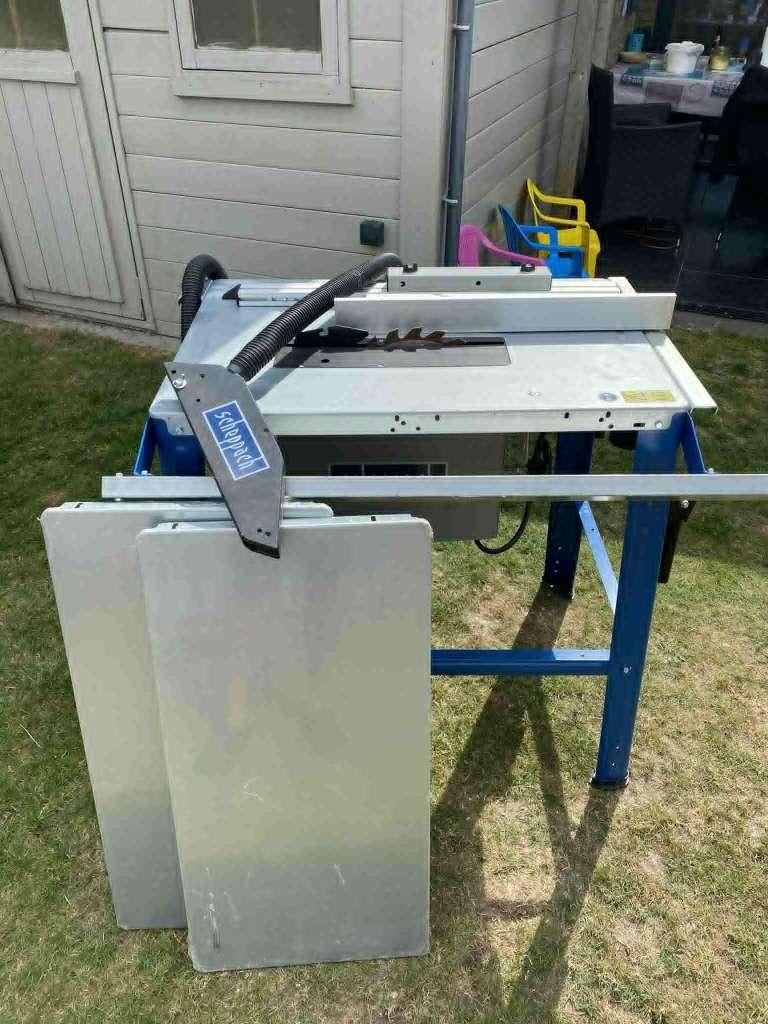 Tafelzaag scheppach TS310 (2200w), Doe-het-zelf en Bouw, Gereedschap | Zaagmachines, Ophalen, Zo goed als nieuw, 1200 watt of meer