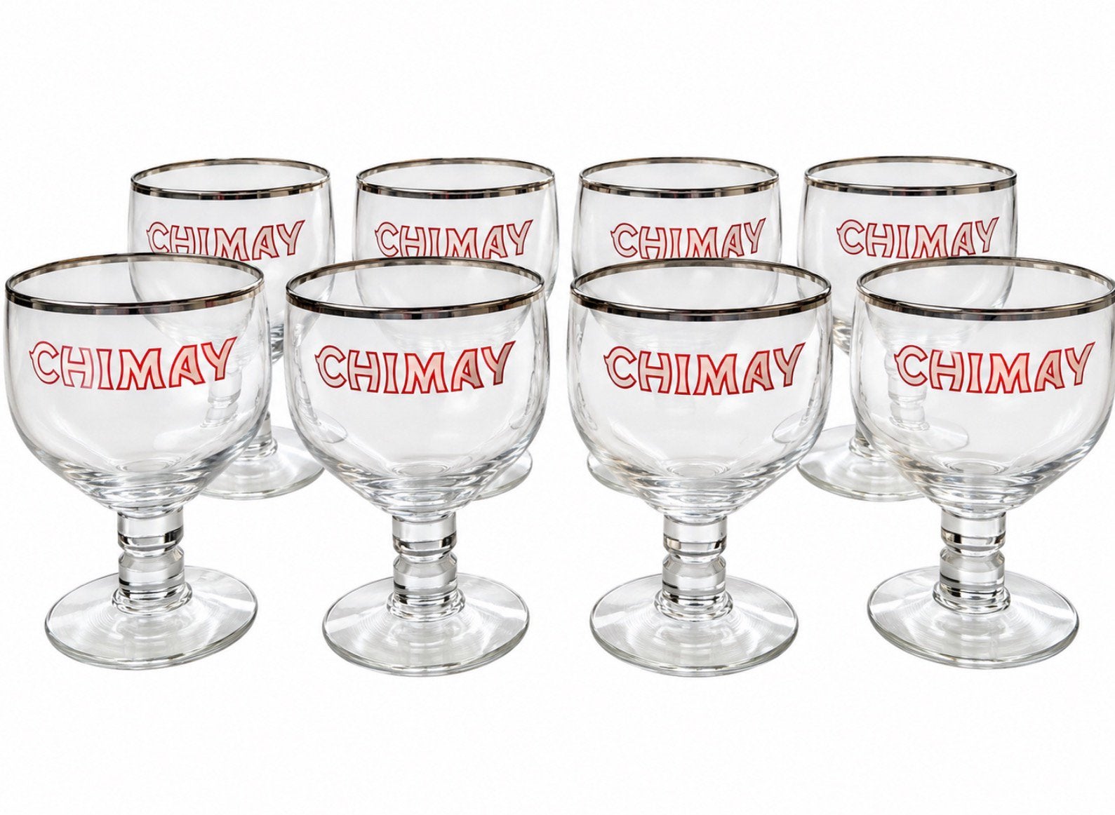 Lot 8 verres Chimay, Collections, Enlèvement ou Envoi