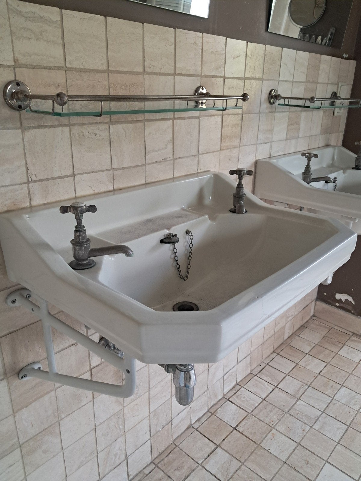 Landelijke wastafel vintage, Huis en Inrichting, Badkamer | Badkamermeubels, Ophalen