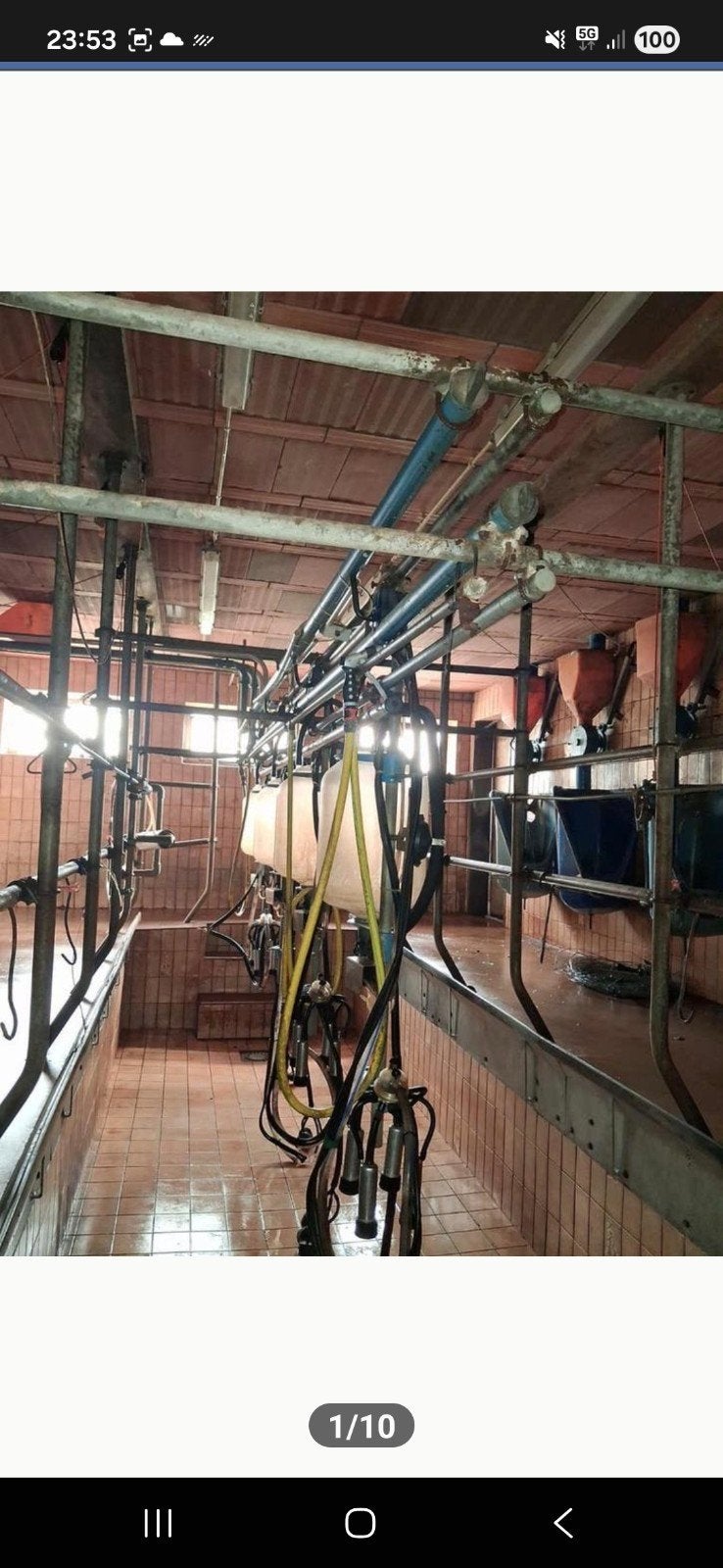 Melk instalatie, Ophalen