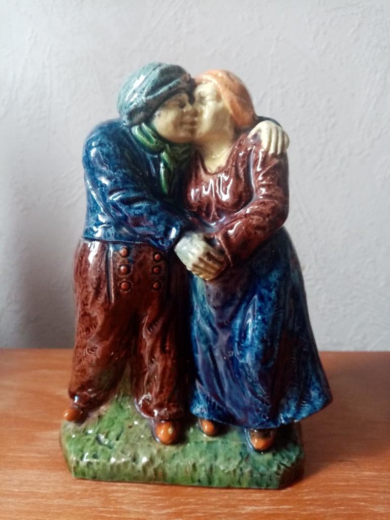 Vlaams aardewerk Kortrijk/Caesens 1900/1915s (18cm), Antiek en Kunst, Antiek | Keramiek en Aardewerk, Ophalen of Verzenden