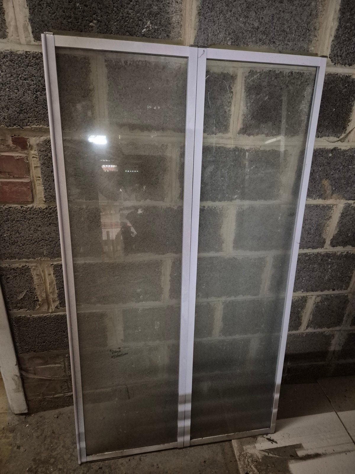 Porte de douche, Bricolage & Construction, Panneau vitré, 120 à 160 cm, Enlèvement, Utilisé