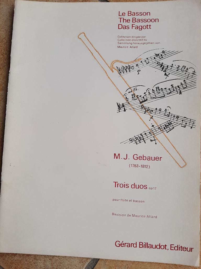 Bladmuziek duetten dwarsfluit blokfluit viool fagot 11 stuks, Musique & Instruments, Partitions, Enlèvement ou Envoi, Hautbois