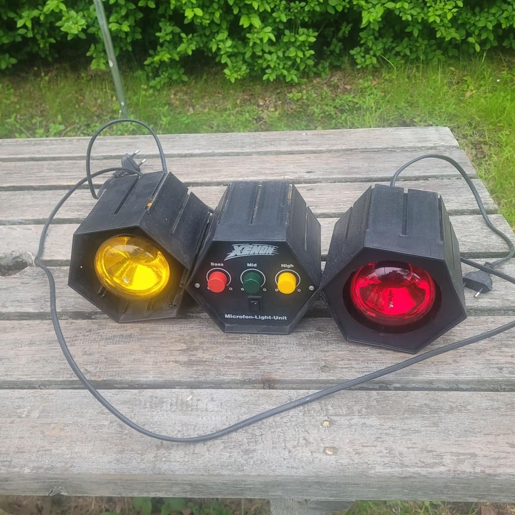 Lichtorgel en lampen voor fuif, Diversen, Ophalen, Gebruikt
