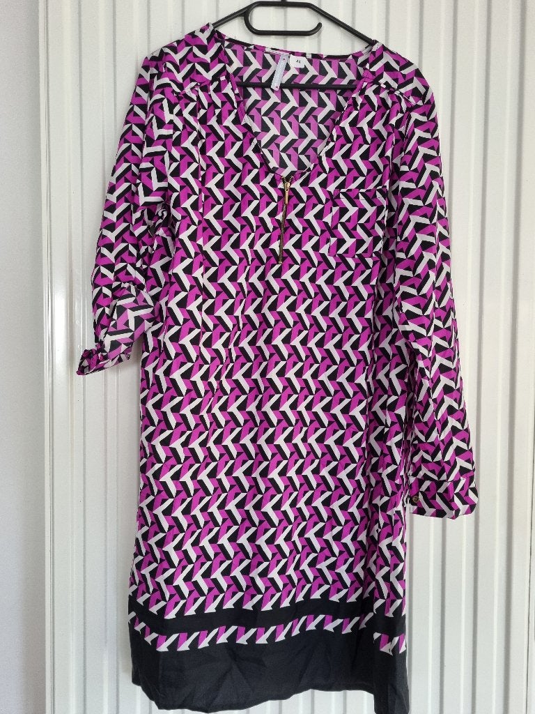 Nieuw.  Luchtige jurk maat 44 Blancheporte, Enlèvement ou Envoi, Blancheporte, Longueur genou, Noir
