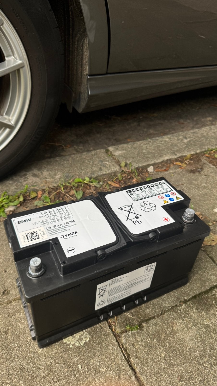Batterie Varta / BMW AGM 12V 90Ah 900A, Autos : Pièces & Accessoires, BMW