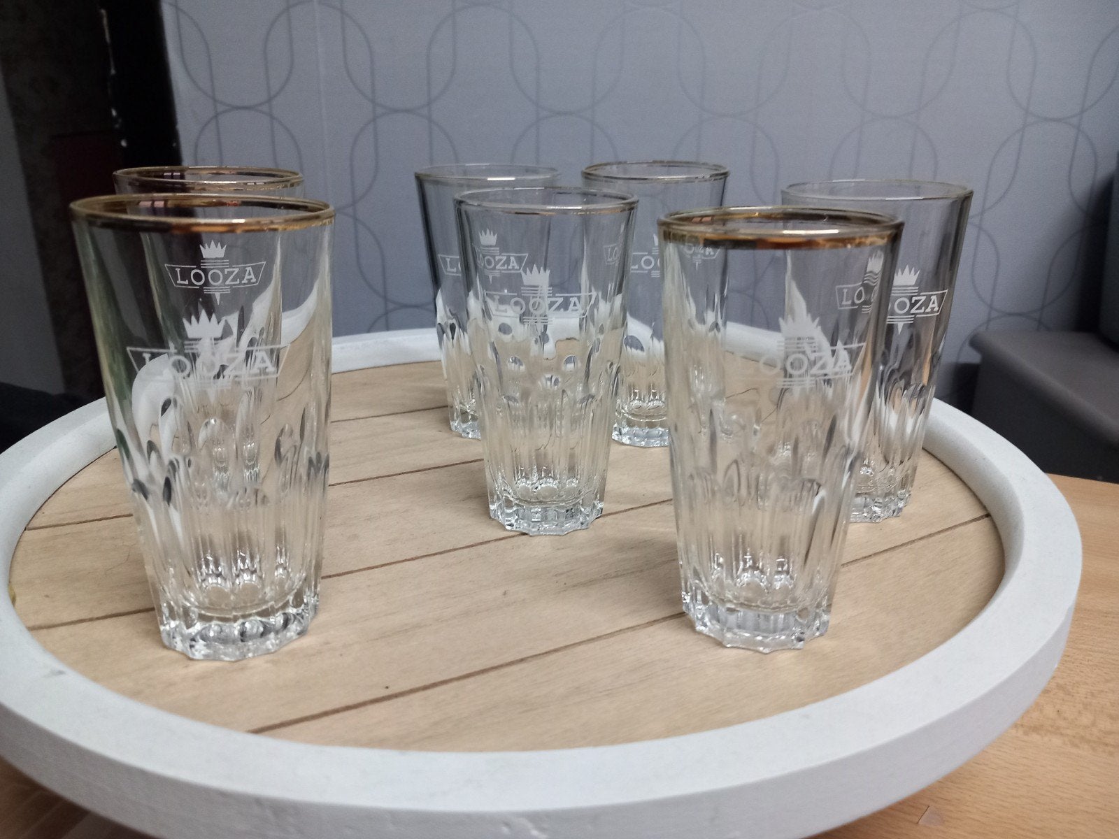 Ancien verre looza, Collections, Enlèvement