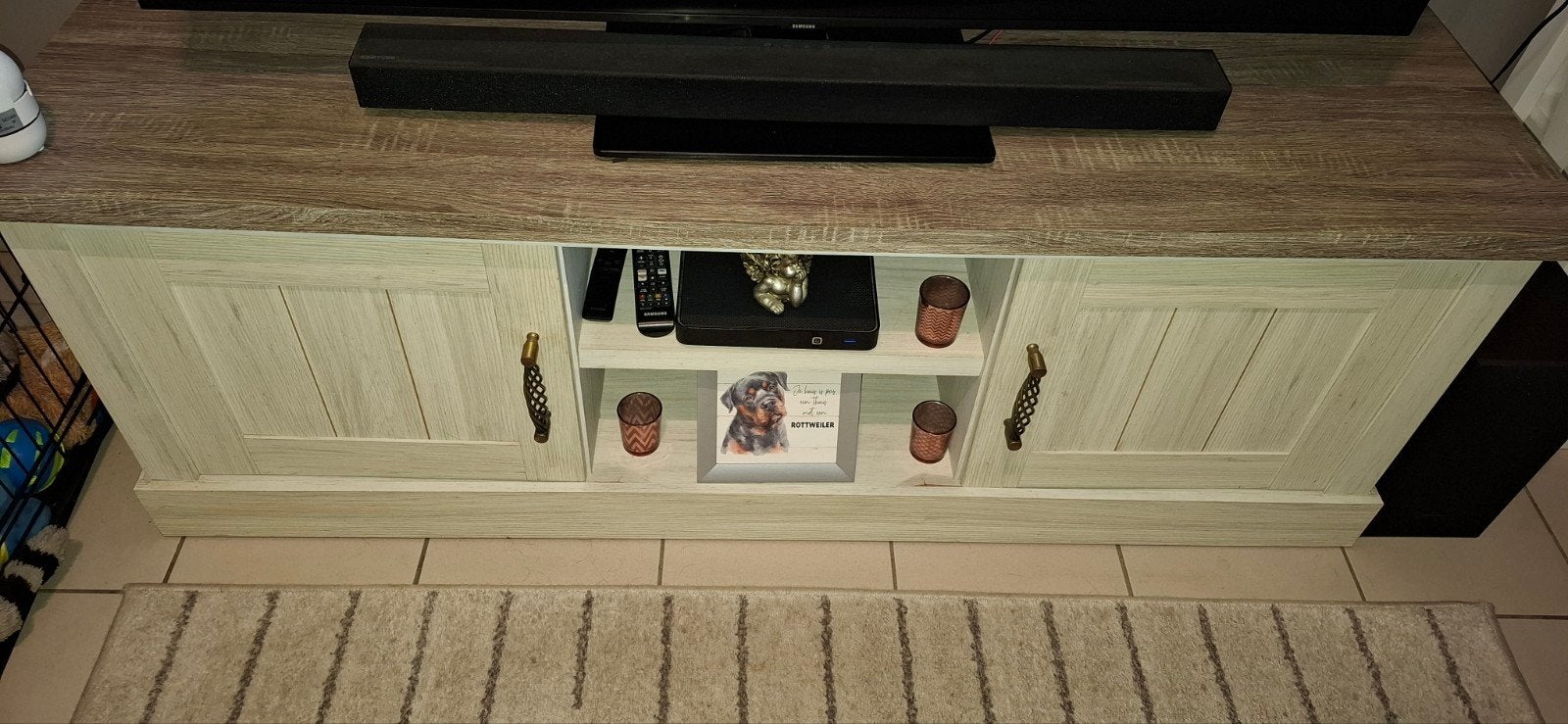 tv meubel, Ophalen