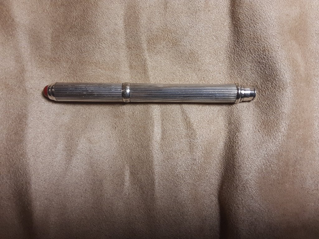 Laura Biagiotto Sterling Striped Lady mini fountain pen, Ophalen, Gebruikt, Vulpen, Overige merken