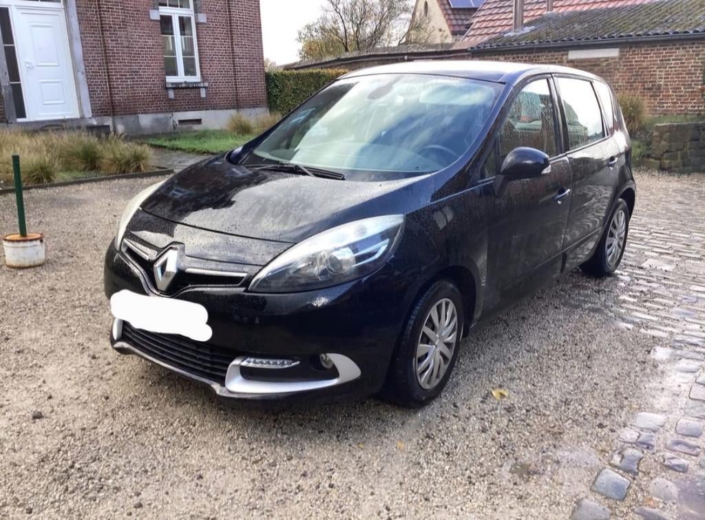 Te koop Renault scenic 1.2 benzine, Auto's, Stof, Zwart, Navigatiesysteem, Zwart