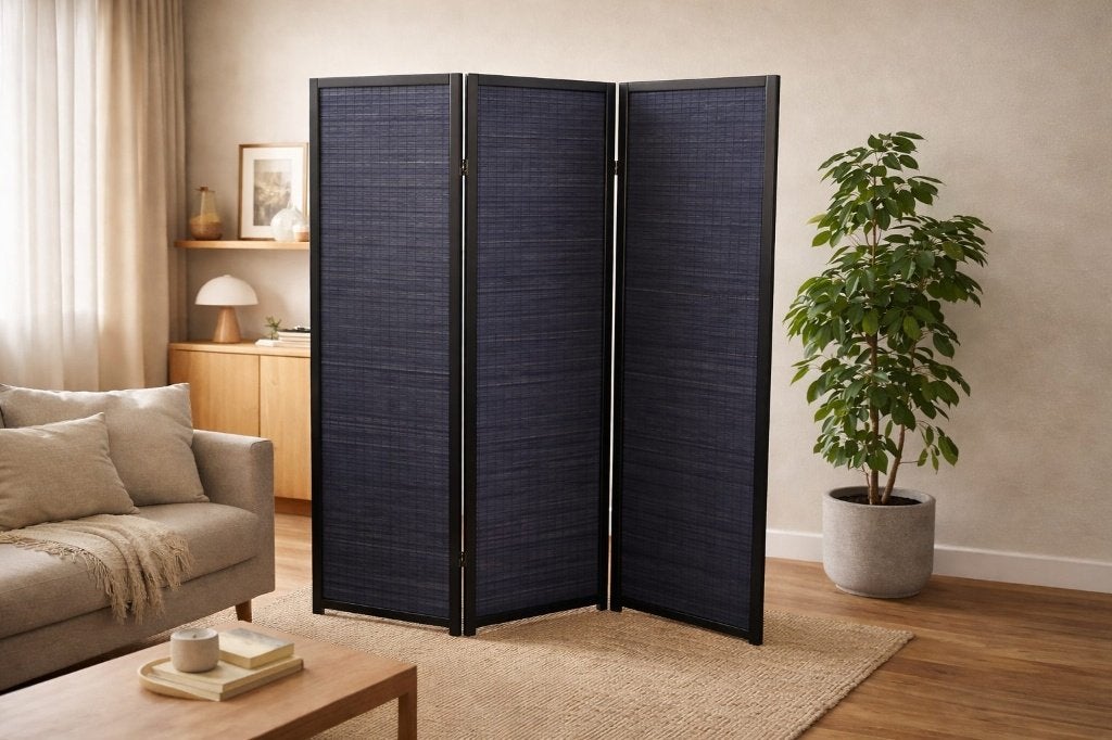 Kamerscherm Paravent Hout zwart 3,4 of 5 panelen, Huis en Inrichting, Verzenden, Nieuw