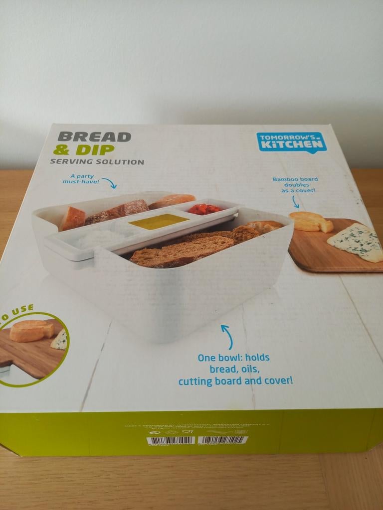 Bread & Dip serveerschaal,  nieuw in doos, Enlèvement