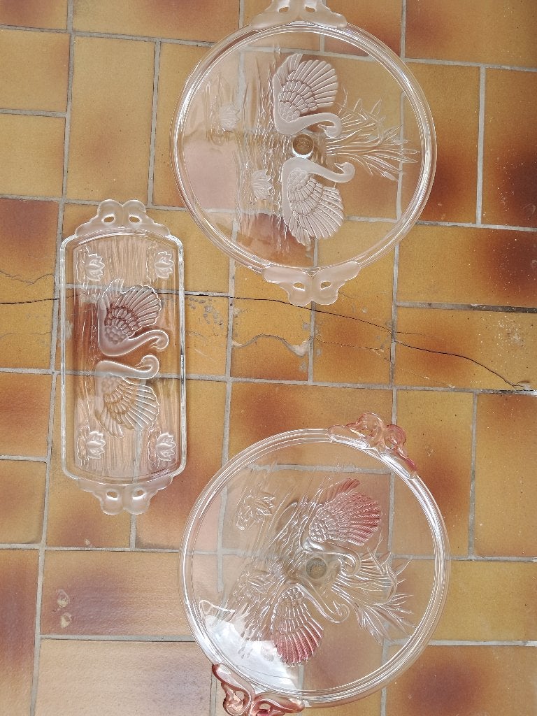 Glaswerk : taartschotels, vazen, sierglas, Verre, Autres types, Comme neuf, Enlèvement