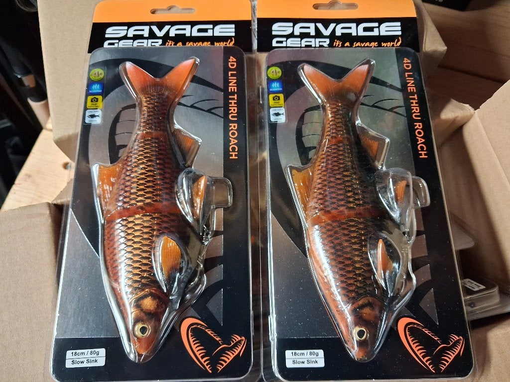 Line Thru Roach 18cm (kleur Black) Slow Sinking 80g, Ophalen of Verzenden, Nieuw, Overige typen