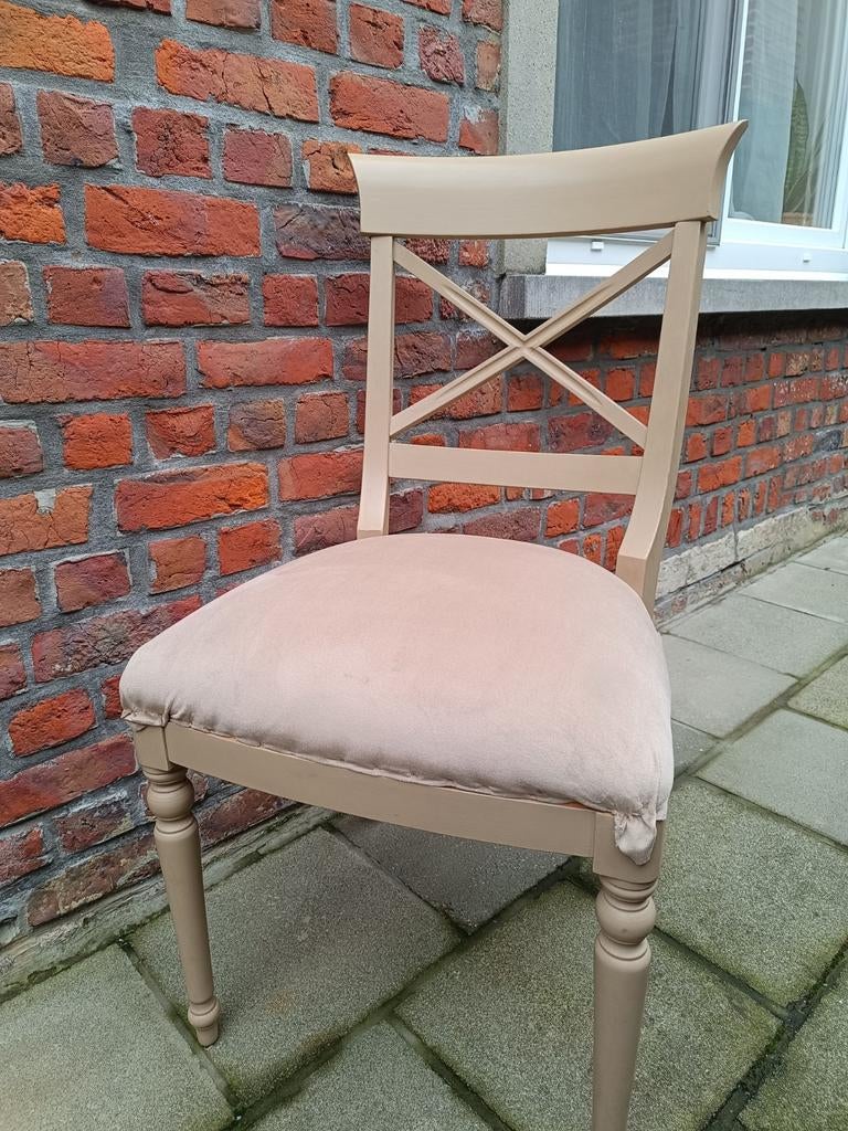4 eetkamerstoelen, Ophalen, Hout, Vier
