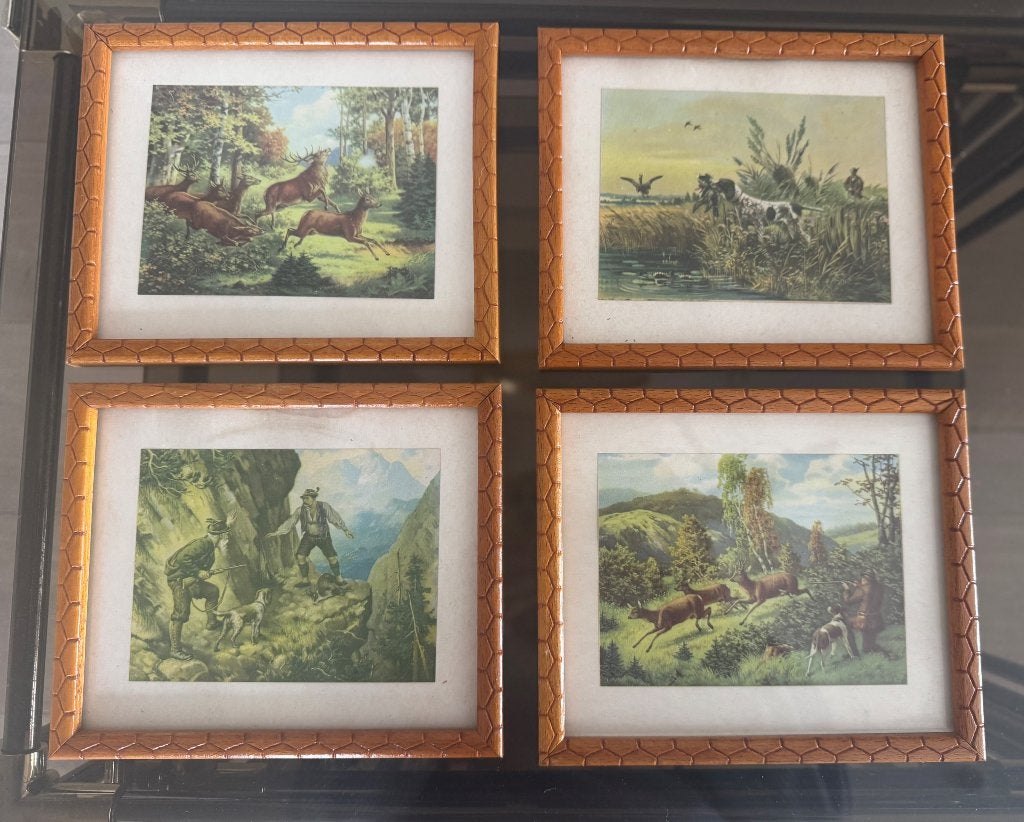 Vintage jachtprenten, Ophalen